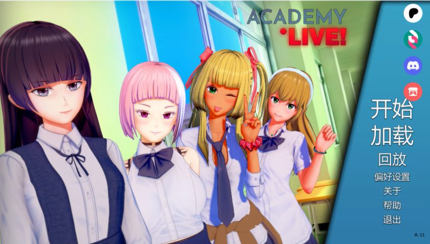 【PC/安卓/AI汉化/日系/3D/SLG游戏/5.70G】学院：直播！(Academy: Live!) Ver0.11 EA AI汉化版 PC+安卓+日系3D SLG+5.70G