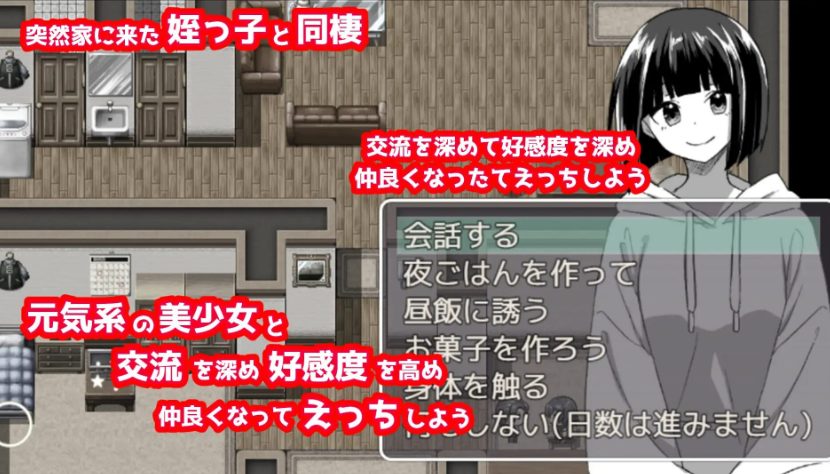 【PC/AI汉化/日式/RPG游戏350M】都说不行啊&hellip;与侄女美波秘密同居（ダメだって&hellip;姪っ子ミナミと秘密の同棲）内嵌AI汉化版+全回想存档+日式RPG游戏+350M